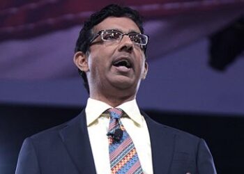 Dinesh D'Souza claims voter fraud cost former President Donald Trump the 2020 White House election. Photo credit: Gage Skidmore