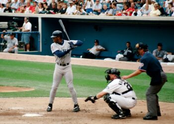 Ken Griffey Jr. playing for the Seattle Mariners in 1997. Photo credit: clare_and_ben, flickr