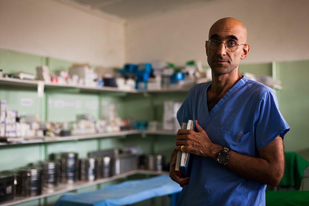 Medical missionary Tom Catena in the hospital where he works in Gidel, Sudan. (Adriane Ohanesian/Aurora Prize for Awakening Humanity)