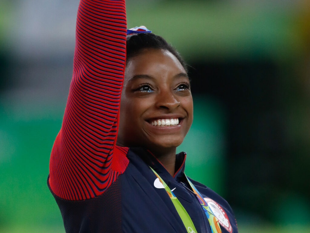 Simone Biles at the 2016 Olympics. Photo credit: Agencia Brasil Fotografias