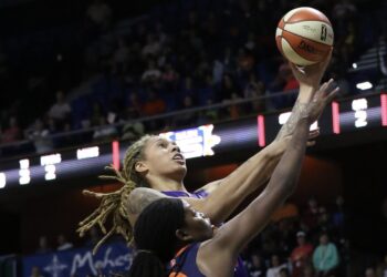 WNBA superstar Brittney Griner has been convicted on drug charges in Russia and sentenced to 9 years. Photo credit: BDZ Sports