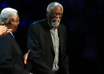 Bill Russell, the 11-time NBA champion who was inducted into the Basketball Hall of Fame, died July 31 at age 88. Elsa/Getty Images