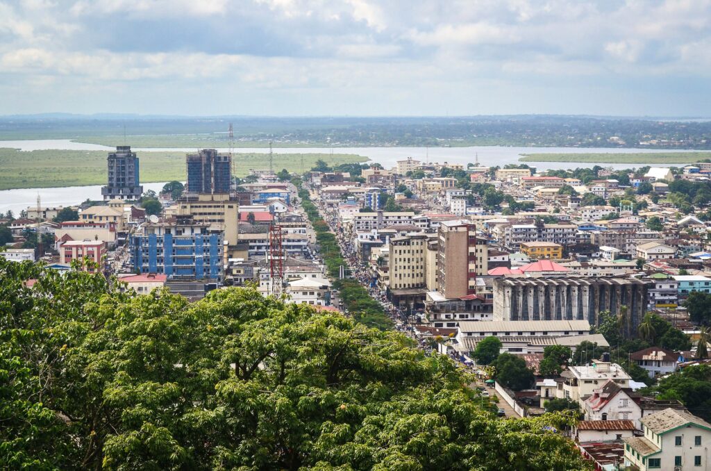 Skyline in Monrovia, Liberia's capital. Photo credit: blk24ga