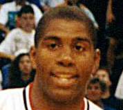 Magic Johnson pictured at the 1992 Tournament of the Americas. Photo credit: Pablo Grosby