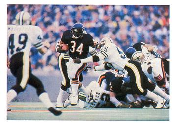 Walter Payton (number 34) is pictured breaking the NFL's career rushing record on October 7, 1984. Photo credit: Jeno's