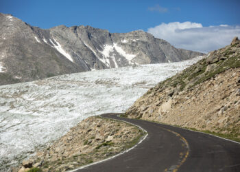 Colorado State Highway 5, which leads to the summit of Mt. Evans. July 6, 2021.