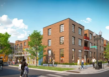 A rendering of the National Public Housing Museum. Ground was broken Tuesday on the West Side project, which will be housed in the last remaining original building of the Jane Addams Homes, a public housing complex built in the 1930s.