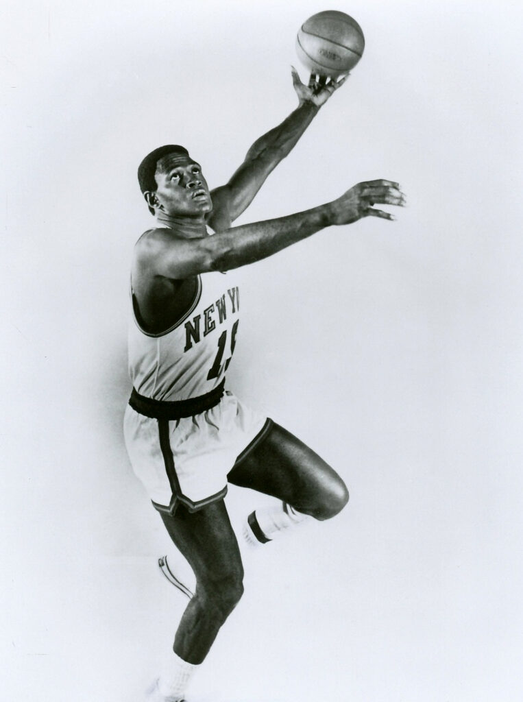 NBA player Willis Reed is pictured in a 1972 publicity photo issued to the media by the New York Knicks. Photo credit: Willis Reed, public domain