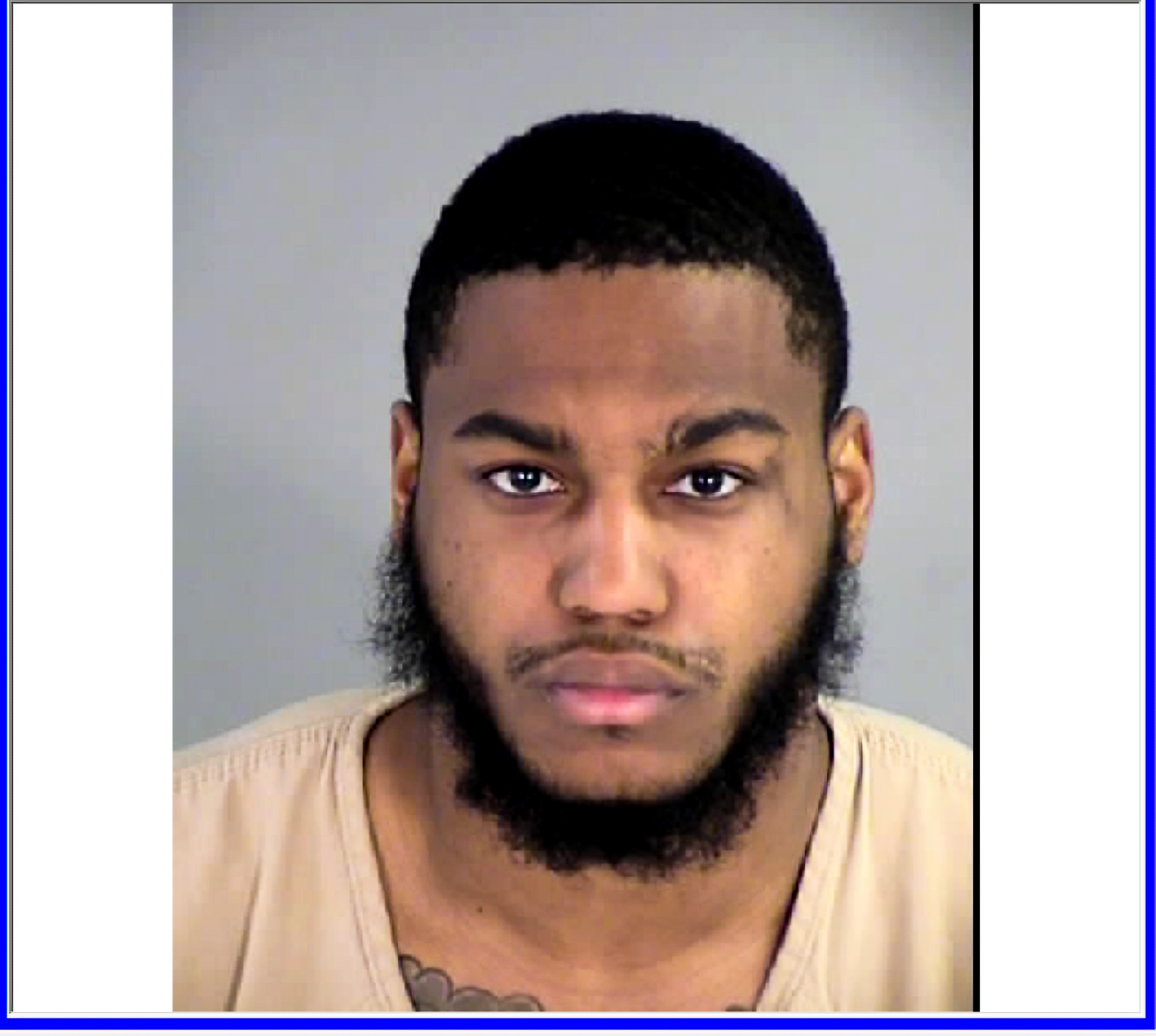 Christopher Darnell Jones' booking photo. Jones is charged with three counts of second-degree murder. Photo credit: Henrico County Sheriff's Office