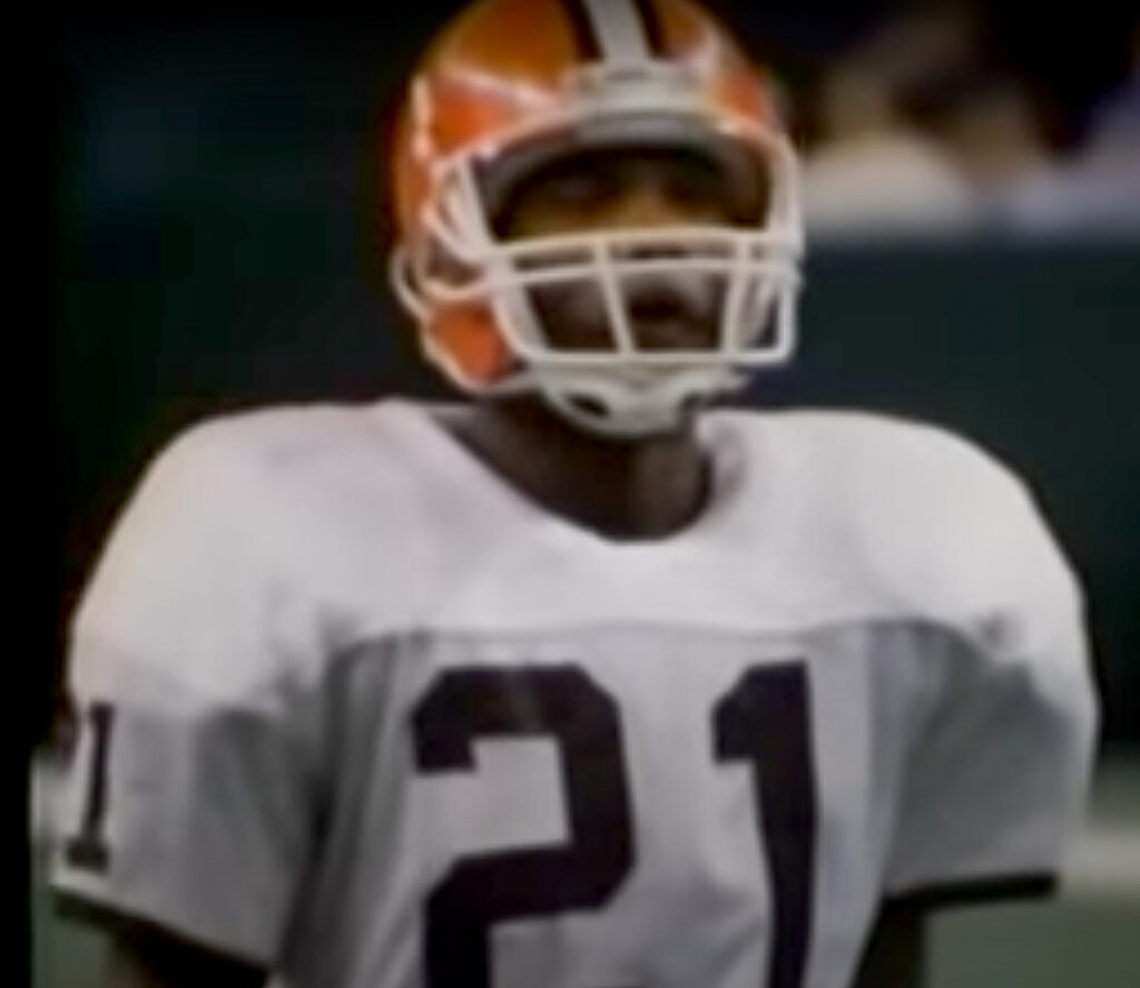 Cleveland Browns player Eric Metcalf, pictured. Photo credit: Eric Metcalf, Public domain