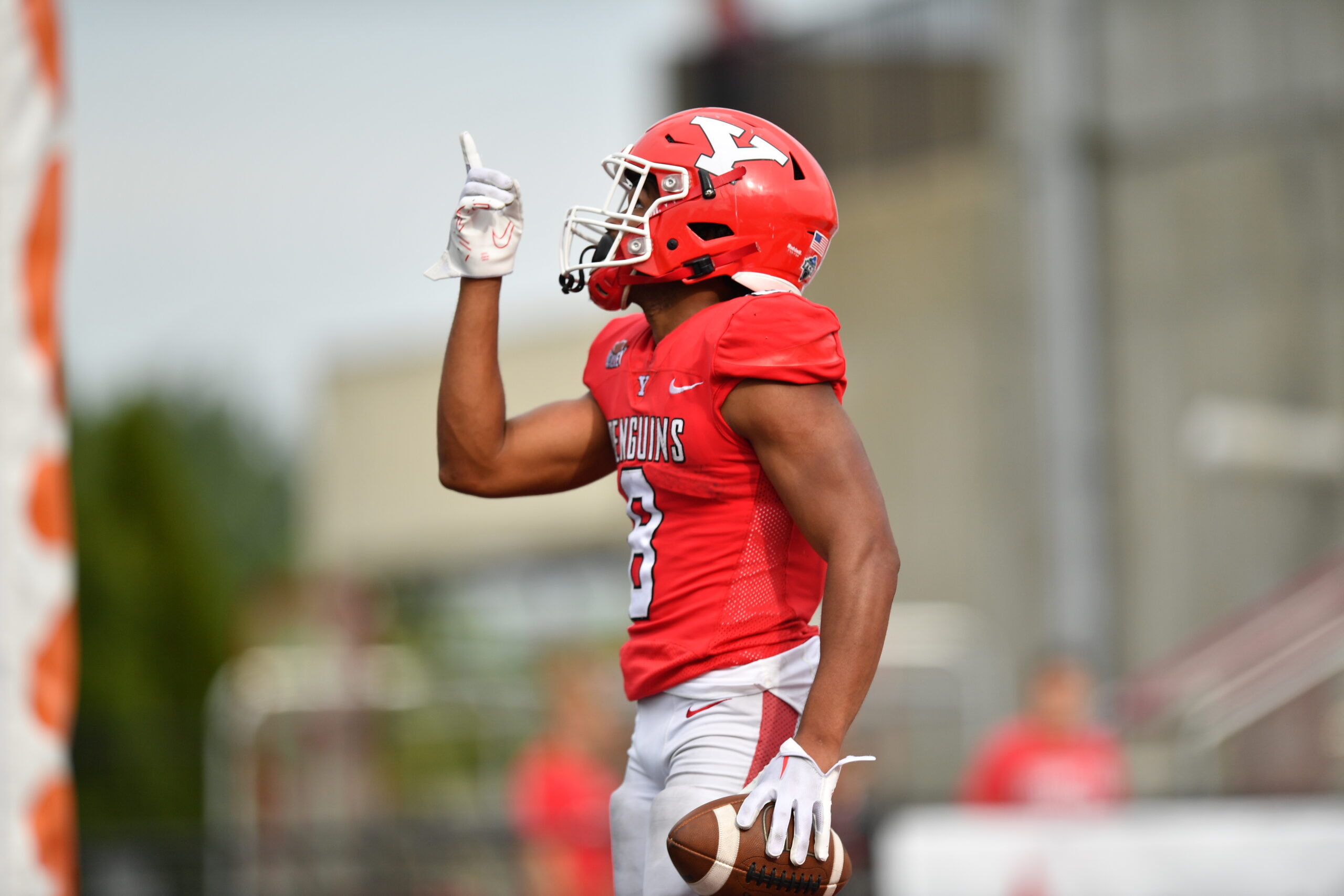 Jaleel McLaughlin is about to play his final football game as a member of the Youngstown State University Penguins. Photo credit: Youngstown State University Sports Information