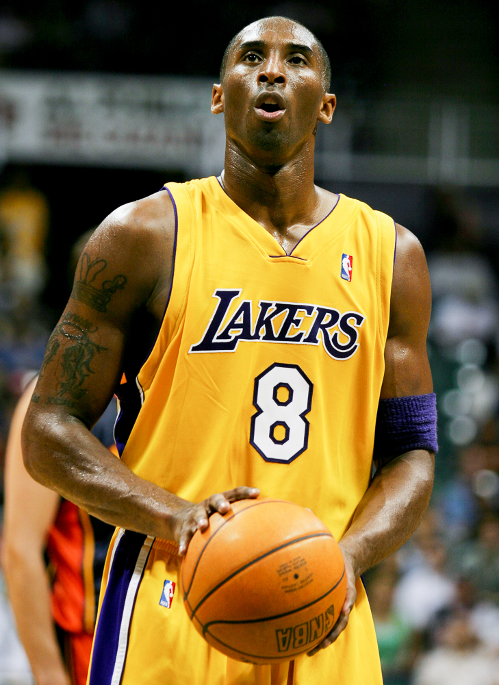 Kobe Bryant, Lakers shooting guard, pictured on Oct. 11, 2005. Photo credit: Sgt. Joseph A. Lee