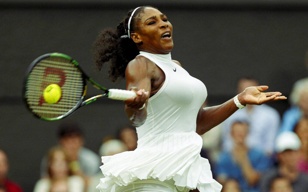 Pro tennis player, Serena Williams, pictured. Photo credit: Serena Williams, Public domain