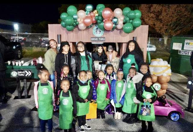 Children in Washington DC, dressed up in a Starbucks theme, celebrated Halloween at a Halloween festival, rather than trick-or-treating. Photo Credit: Brandi Page