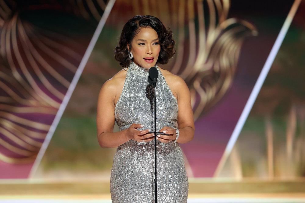 Angela Bassett accepts the Best Supporting Actress in a Motion Picture award for "Black Panther: Wakanda Forever" at the 80th Annual Golden Globe Awards held at the Beverly Hilton Hotel, Beverly Hills, California, on January 10, 2023. Photo credit: Rich Polk,NBC