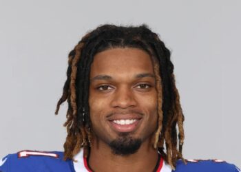 Buffalo Bills' Damar Hamlin has been released from the hospital and continues to recover in Buffalo, New York. Photo credit: NFL