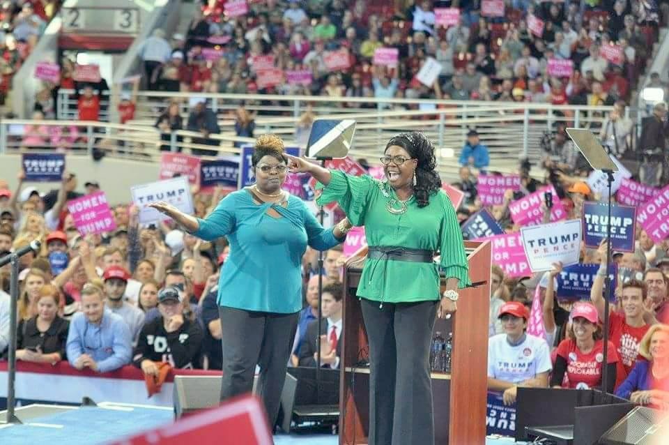 Lynnette Hardaway, right, "Diamond" of the pro-Trump duo "Diamond and Silk," has died at the age of 52. The cause of death has not been made public. Photo credit: McCauley's Corner