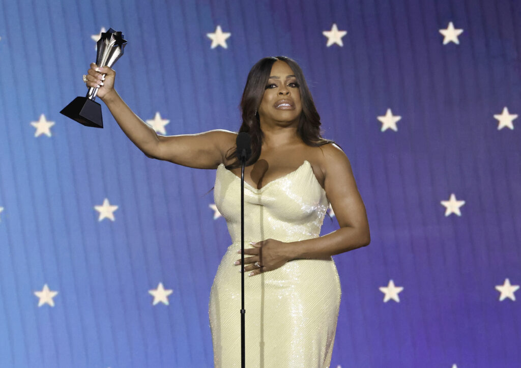Niecy Nash-Betts accepts the Best Supporting Actress in a Limited Series or Movie Made for Television award for "Dahmer – Monster: The Jeffrey Dahmer Story" onstage during the 28th Annual Critics Choice Awards at Fairmont Century Plaza on January 15, 2023, in Los Angeles, California. Photo credit: Kevin Winter, Getty Images for Critics Choice Association