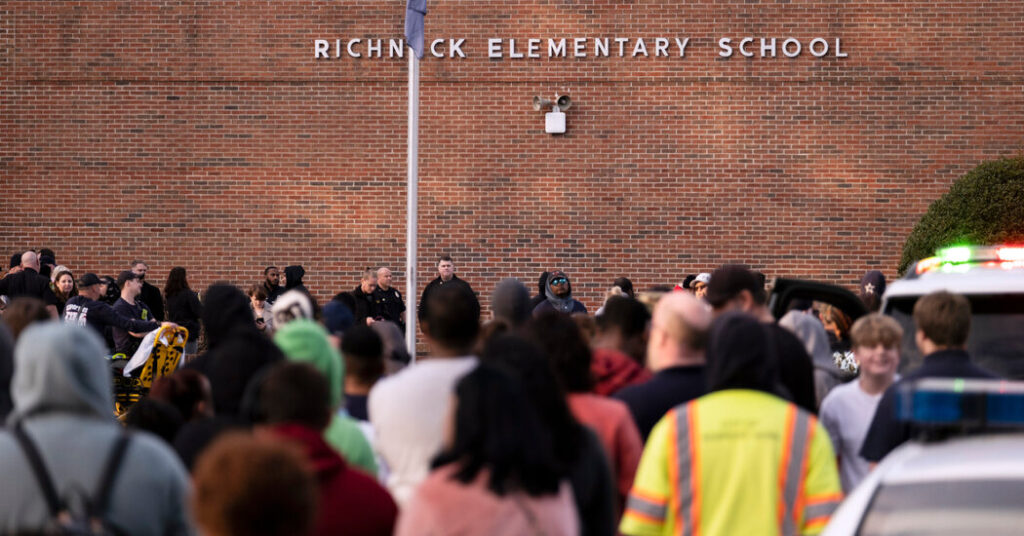 A 6-year-old shot and sounded a teacher at Richneck Elementary School, Newport News, Virginia, on Jan. 6, 2023. Photo credit: Astro Kabir