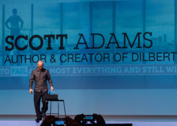 "Dilbert" creator Scott Adams in 2014. Photo credit: John Roling
