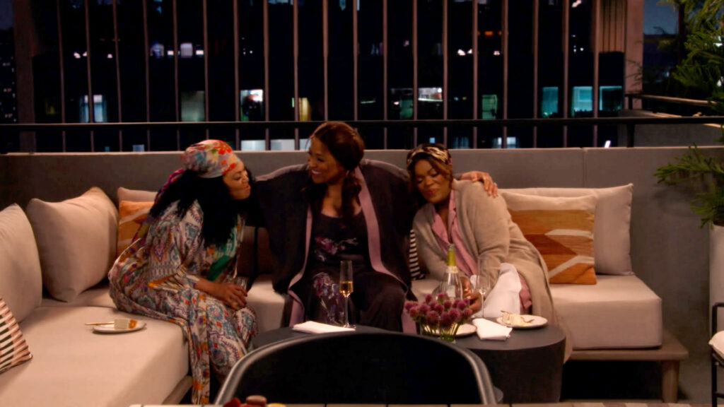 Tisha Campbell, Kym Whitley and Yvette Nicole Brown (left to right) star in "Act Your Age" on Bounce. Photo credit: Bounce