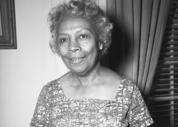 Late Howard University librarian Dorothy B. Porter, probably at the Library of Congress in Washington, D.C. Photo credit: Library of Congress