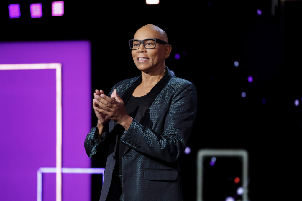 RuPaul Charles welcomes four teams to face off in the fast-paced, word-twisting game "Lingo" on the CBS Television Network, and available to stream live and on demand on Paramount+. Photo credit: Guy Levy, CBS ©2022 CBS Broadcasting, Inc. All Rights Reserved.
