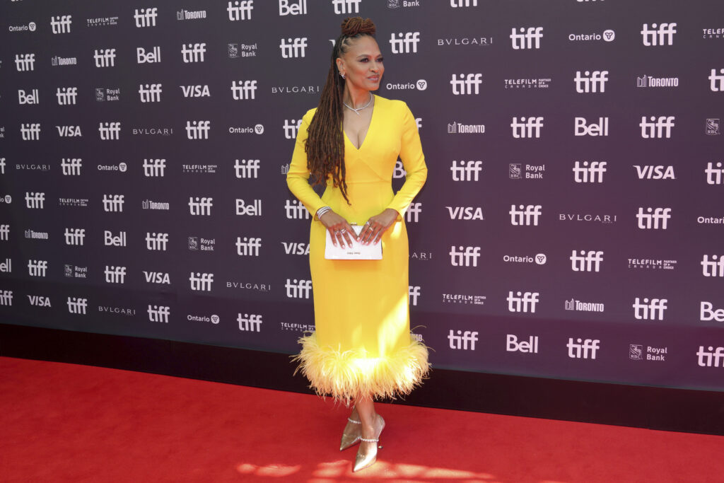 Director Ava DuVernay arrives on the red carpet to promote the film "Origin" at the Toronto International Film Festival, in Toronto, on Monday, Sept.11, 2023. Photo credit: Chris Young, The Canadian Press via The Associated Press