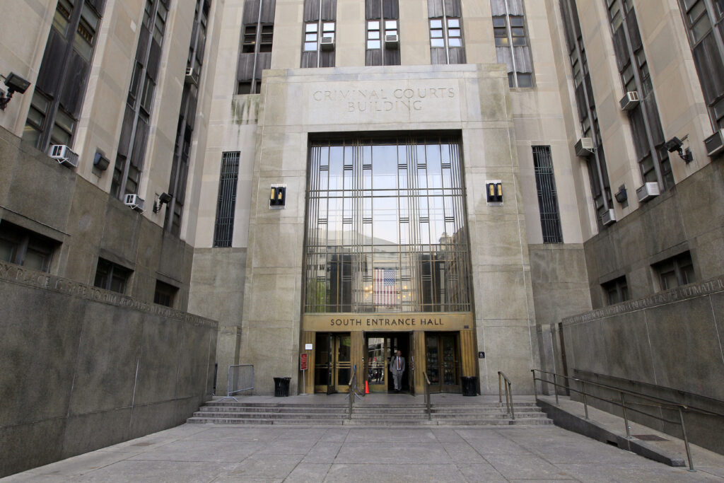 The Manhattan Criminal Court building on Tuesday, May 3, 2011 in New York. Photo credit: Mary Altaffer, The Associated Press