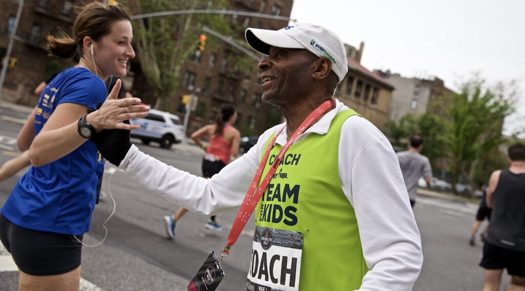 Coach Sid Howard will cheer on runners from mile 22 in Harlem during the TCS NYC Marathon on Sunday, Nov. 5, 2023. Photo credit: Team for Kids