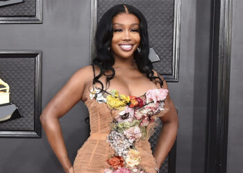 SZA arrives at the 64th Annual Grammy Awards in Las Vegas on April 3, 2022. SZA received nine Grammy nominations on Friday. Photo credit: Jordan Strauss, Invision/The Associated Press