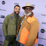 Actors Justice Smith, left, and David Alan Grier, right, attend the world premiere of "The American Society of Magical Negroes," directed and written by Kobi Libii, on Jan. 18, 2024, at the 2024 Sundance Film Festival. Photo credit: George Pimentel, Shutterstock for Sundance Film Festival.