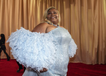 Da'Vine Joy Randolph arrives at the Oscars on Sunday, March 10, 2024, at the Dolby Theatre in Los Angeles. Photo credit: John Locher, The Associated Press