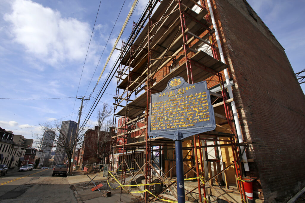 This Jan. 13, 2017 photo shows the birthplace of playwright August Wilson at 1727 Bedford Ave. in the Hill District of Pittsburgh. Photo credit: Gene J. Puskar, The Associated Press