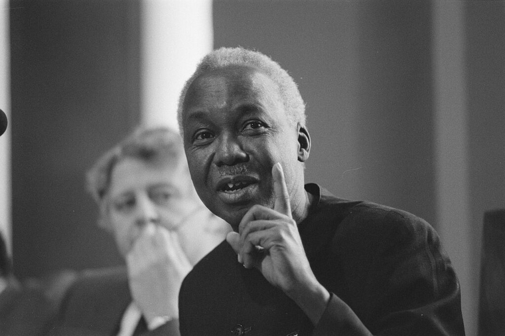 Late Tanzanian President Julius Nyerere in 1985 during a visit to the Netherlands. Photo credit: Rob Bogaerts, Anefo