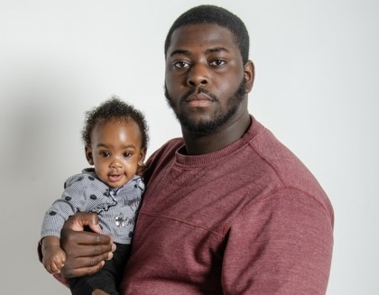 The author, Jy'Quan Arnay Stewart, with his baby sister, Josefina Catherine Cunningham, who was raped and died by homicide last year. She was 3. Photo credit: Jy'Quan Arnay Stewart