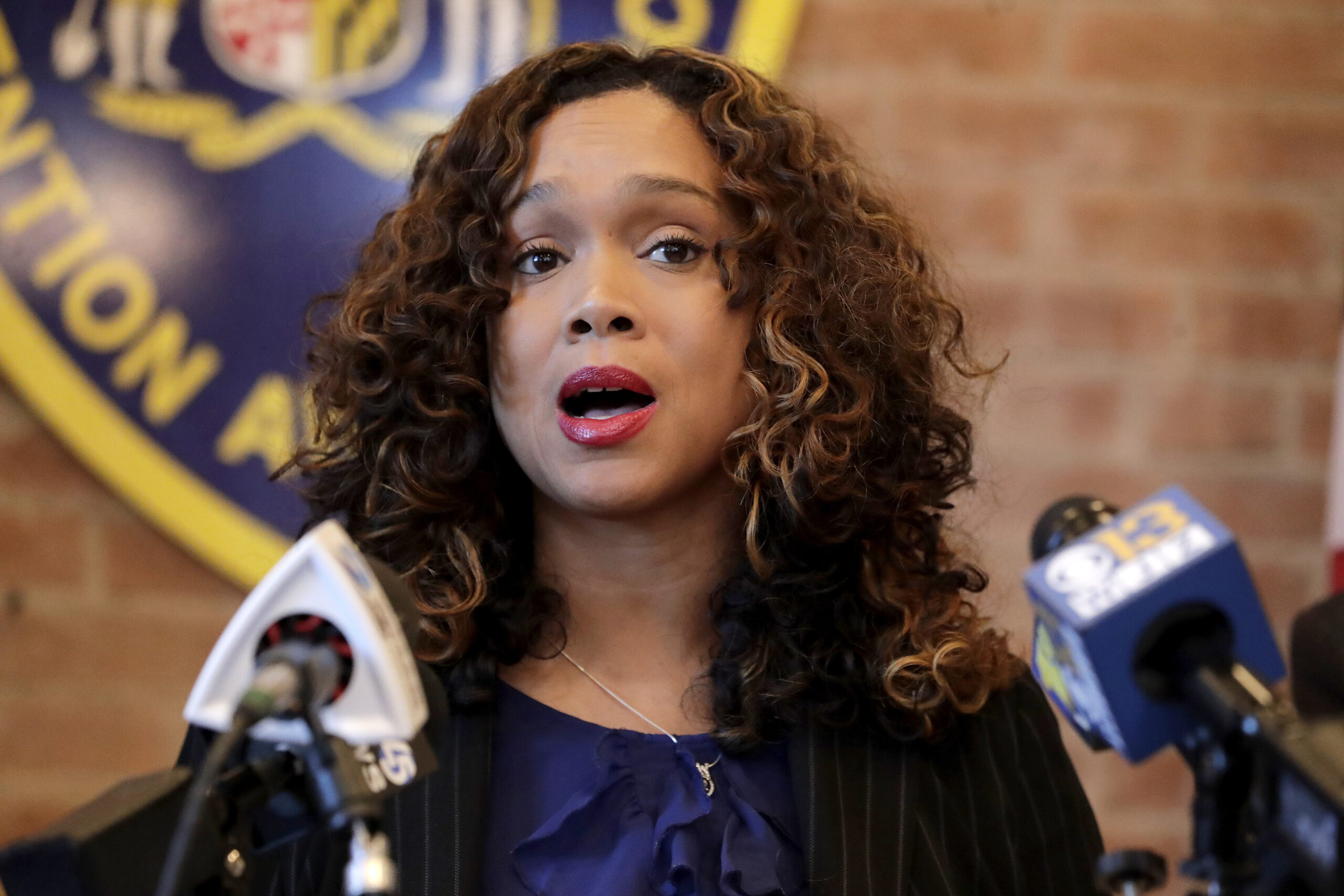 This image has an empty alt attribute; its file name is MarilynMosby-presser-AP-BNV-1024x683.jpg Former Maryland State's Attorney Marilyn Mosby speaks during a news conference on Dec. 3, 2019, in Baltimore. Mosby was sentenced to time served on Thursday, May 23, 2024, at a federal courthouse in Greenbelt, a Maryland suburb outside of the nation's capital. Mosby was convicted of lying about her personal finances so she could improperly access retirement funds during the COVID-19 pandemic. Photo credit: Julio Cortez, The Associated Press