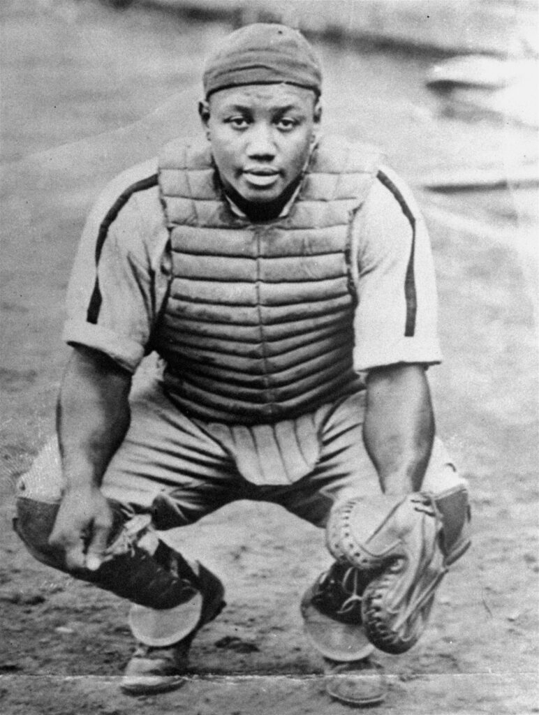 This undated file photo shows Josh Gibson, considered one of the best catchers in baseball history, who was named to the Baseball Hall of Fame in 1972.  Gibson never had chance to play in the majors. Photo credit: The Associated Press