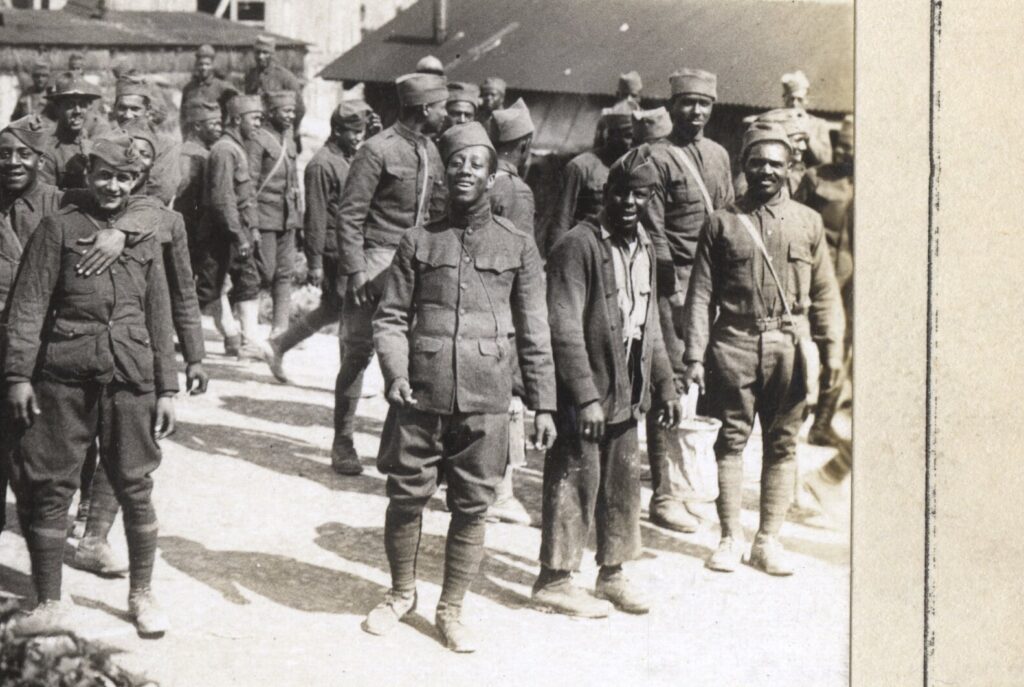 The Harlem Hellfighters (pictured in 1918) of World War I are the namesakes of a History Channel documentary. Photo credit: History Channel