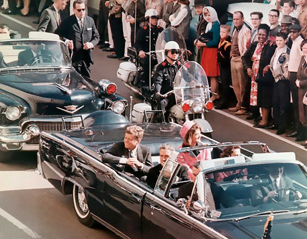 President Kennedy and First Lady Jackie Kennedy in Dallas, Texas, just before the president was fatally shot on Nov. 2, 1963. Photo courtesy the Library of Congress