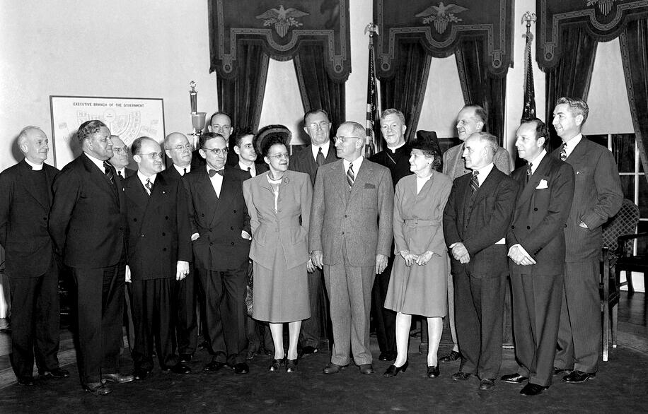 President Harry Truman and members of his Committee on Civil Rights. Photo courtesy Truman Library Institute.