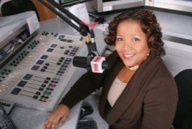 Cheryl Smith at KDKA Radio. Photo courtesy of Texas Metro News