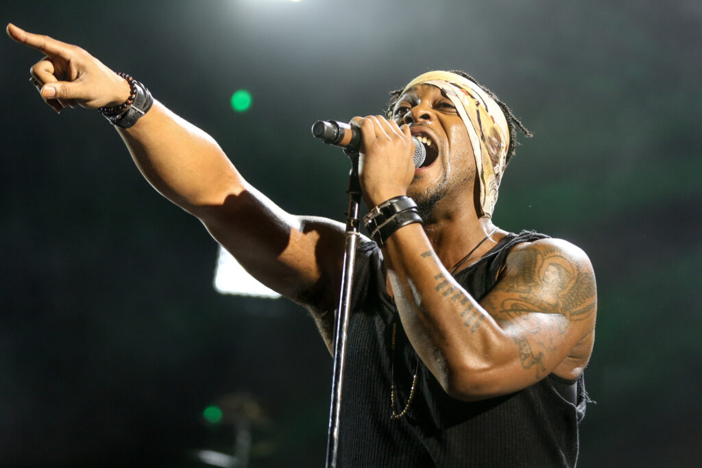 D'Angelo performs during FYF Fest at L.A. Memorial Sports Arena & Exposition Park in Los Angeles, Aug. 23, 2015. Photo credit: Rich Fury, Invision/The Associated Press