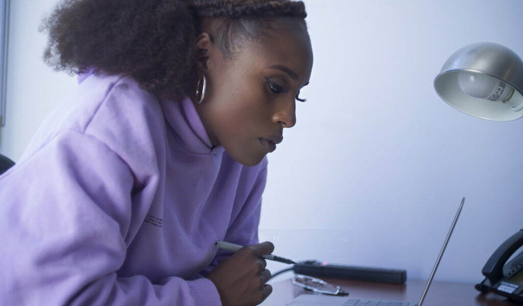 Issa Rae is seen in "Seen & Heard: the History of Black Television." Photo courtesy of HBO