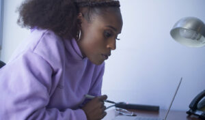 Issa Rae is seen in "Seen & Heard: the History of Black Television." Photo courtesy of HBO