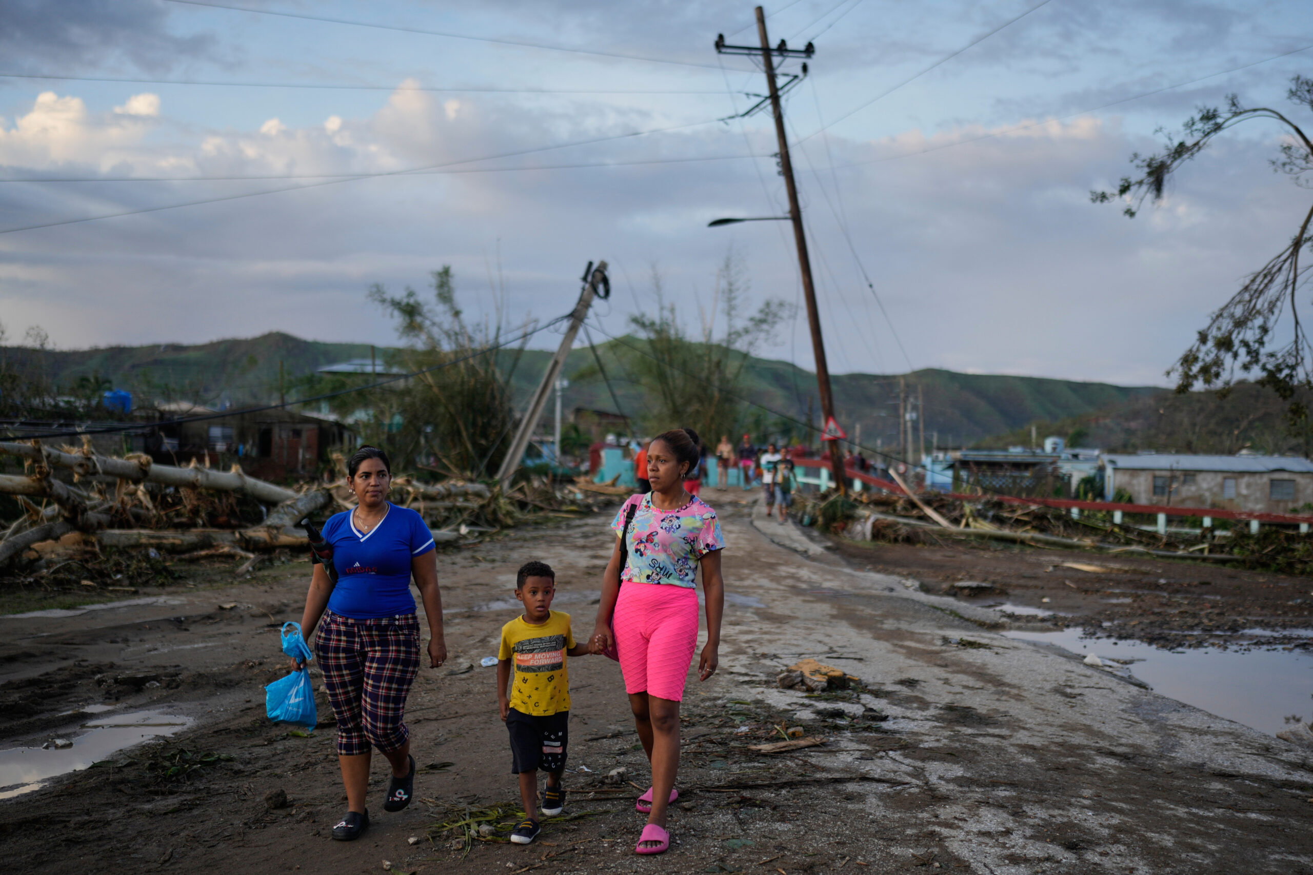 The church of Lacovia Tombstone, Jamaica, sits damaged in the aftermath of Hurricane Melissa on Wednesday, Oct. 29, 2025. Photo credit: Matias Delacroix, The Associated Press