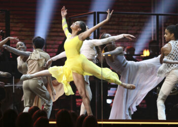 Misty Copeland performs at the 62nd annual Grammy Awards on Jan. 26, 2020, in Los Angeles. Photo credit: Matt Sayles, Invision/The Associated Press