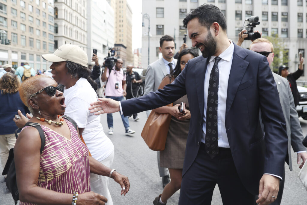 New York City Democratic mayoral candidate Zohran Mamdani arrives for the March on Wall Street on Aug. 28, 2025, in New York. Photo credit: Heather Khalifa, The Associated Press
