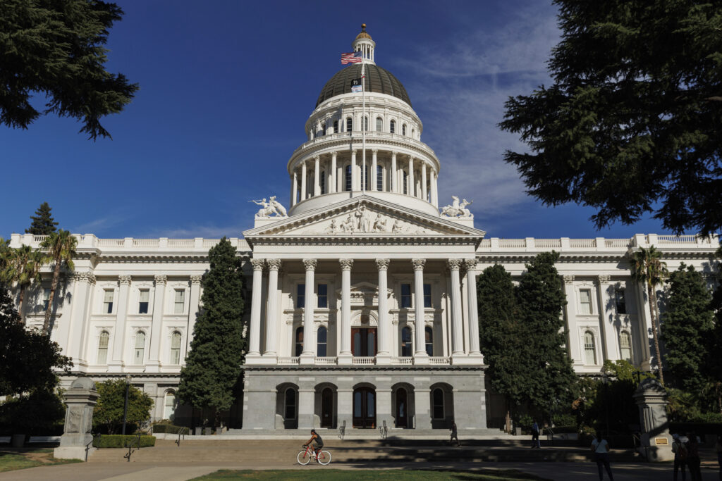 The California State Capitol in Sacramento is shown on Aug. 5, 2024. Photo credit: Juliana Yamada, The Associated Press