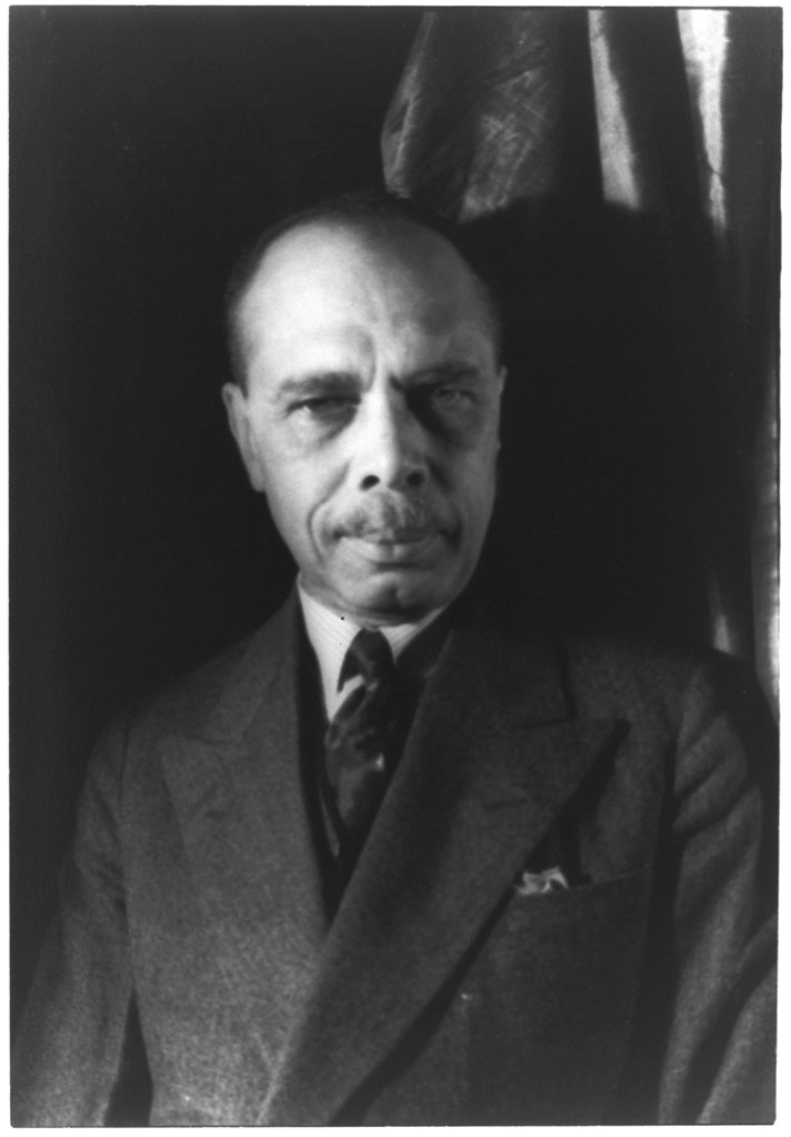 Harlem Renaissance writer/civil rights leader/lawyer James Weldon Johnson as photographed by Carl Van Vechten in December 1932. Photo courtesy of the Library of Congress